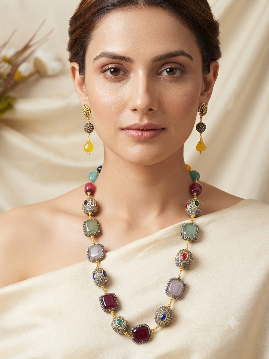 Multi Colour Jaipuri Mala